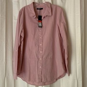 Woolworths Long Roll Tab Sleeve Button Up Shirt, Size 18